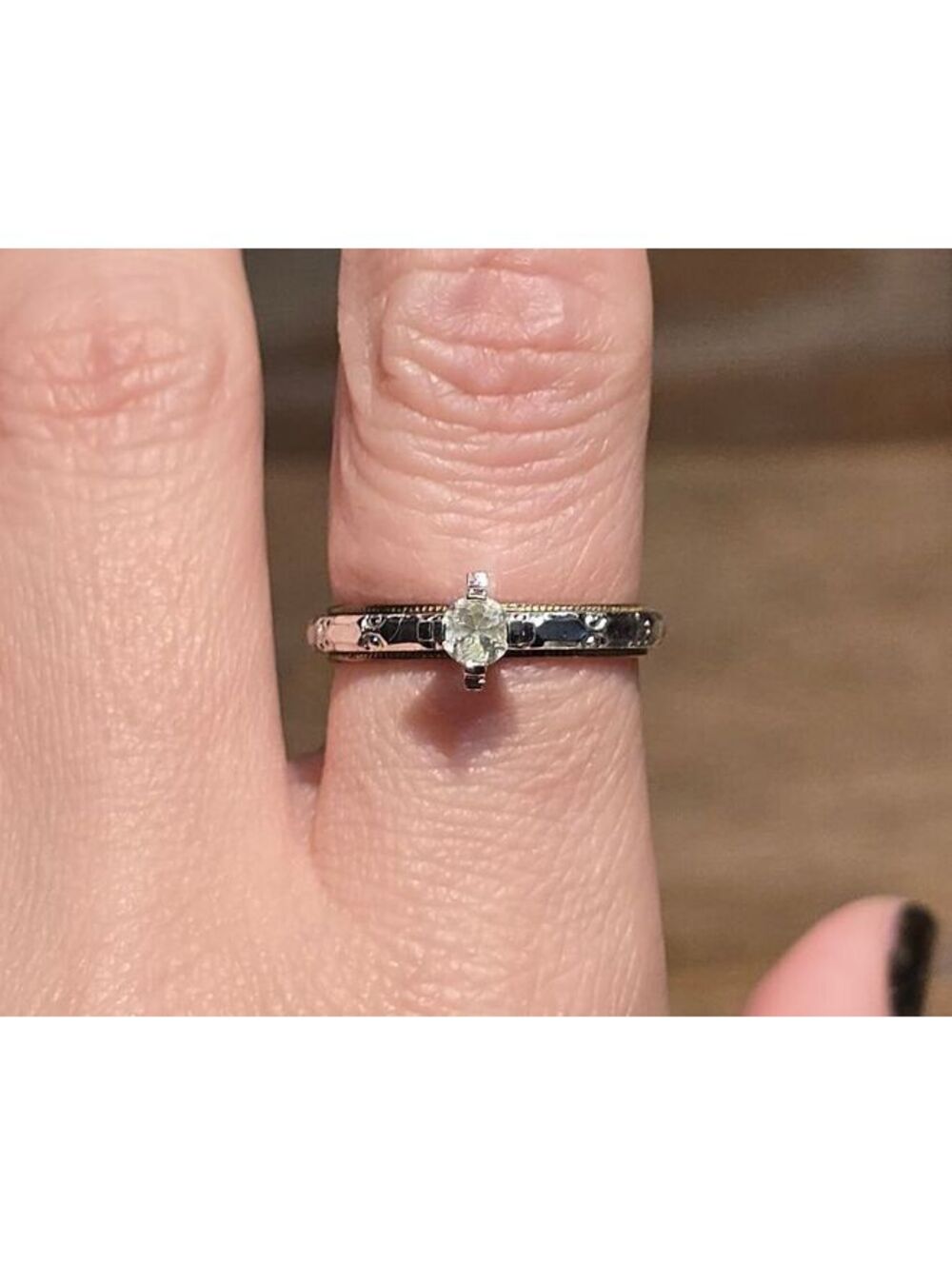 Vintage Layered Ring 14K GF & Sterling 8
